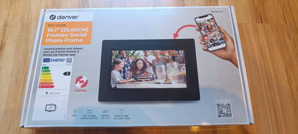 Ramka cyfrowa - Denver PFF-1015B - NOWA