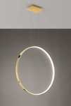 Lampa wisząca RING 78cm LED złoty połysk, 4000K nowa