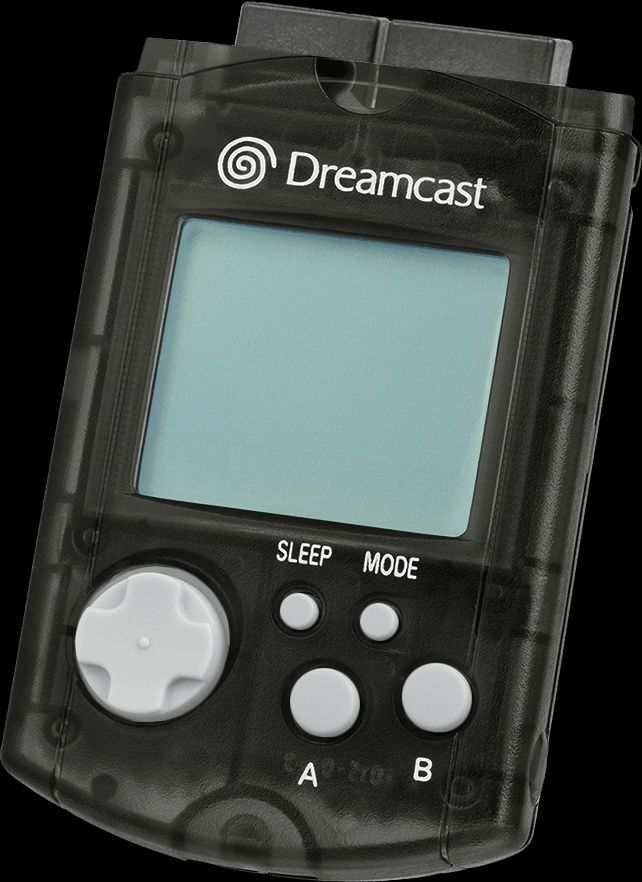 Sega Dreamcast Cartão Memória Preto VMU Original Novo