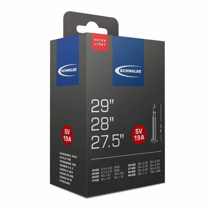Câmara de Ar Schwalbe SV 19A ExtraLight 27,5"/28"/29”