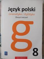 Język polski, Gramatyka i stylistyka, Zeszyt ćwiczeń, klasa 8