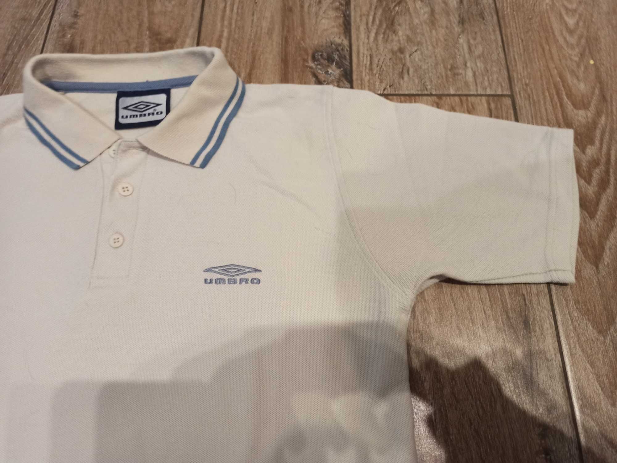 Koszulka męska polo Umbro S beżowa sportowa