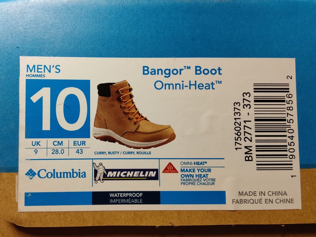 Columbia Bangor Boot BM2771 Curry/Rusty 373 rozm 43