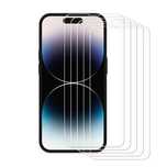 Szkło hartowane 9H do iPhone 14  Knight 2.5D FS TG ZESTAW 5szt.