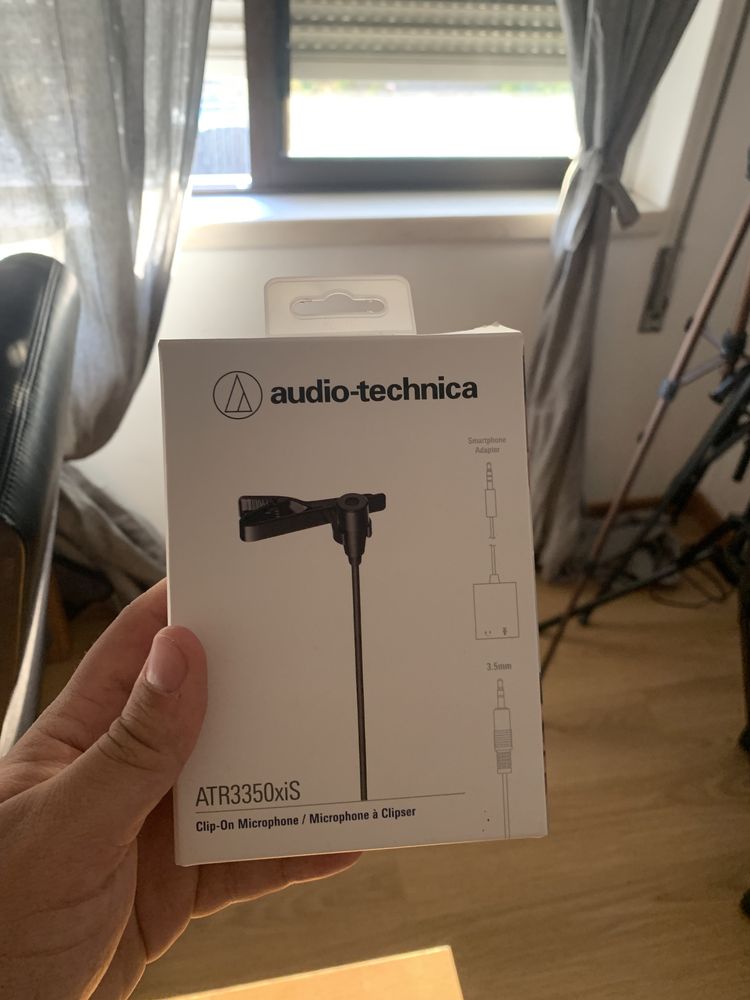 Microfone lapela audio-technica