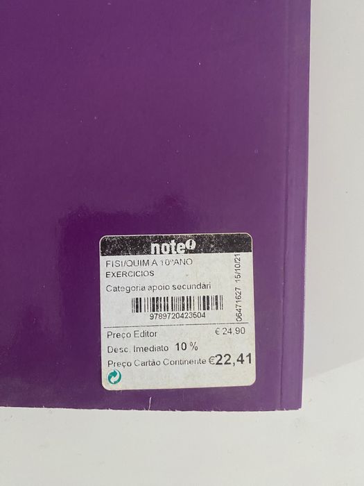 Livro Fisica e Quimica 10 ano