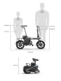 FIIDO L3 mini ebike dalekiego zasięgu 48V 23,3Ah 350W 200KM