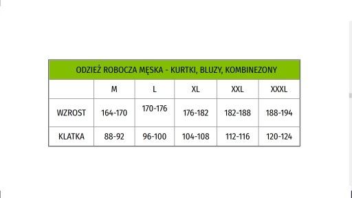 Kurtka robocza ocieplana r.L