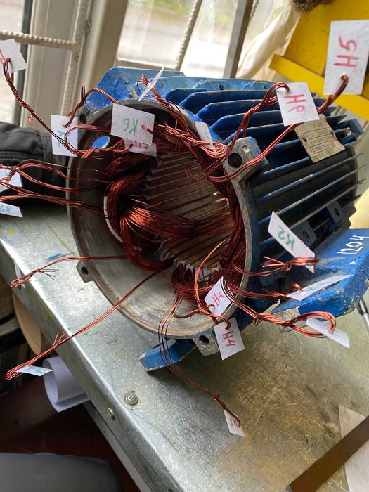 Перемотка великих двигунів 220V,380V.Майстерня,Дніпро