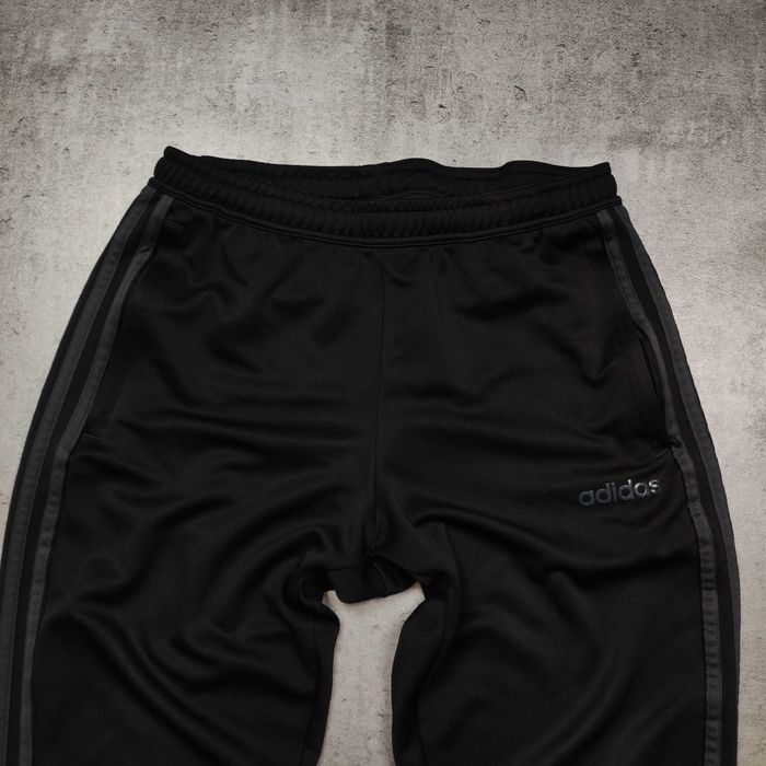 MĘSKIE Spodnie Sportowe Dresy Czarne Trening Adidas 3 Paski Clima Aero