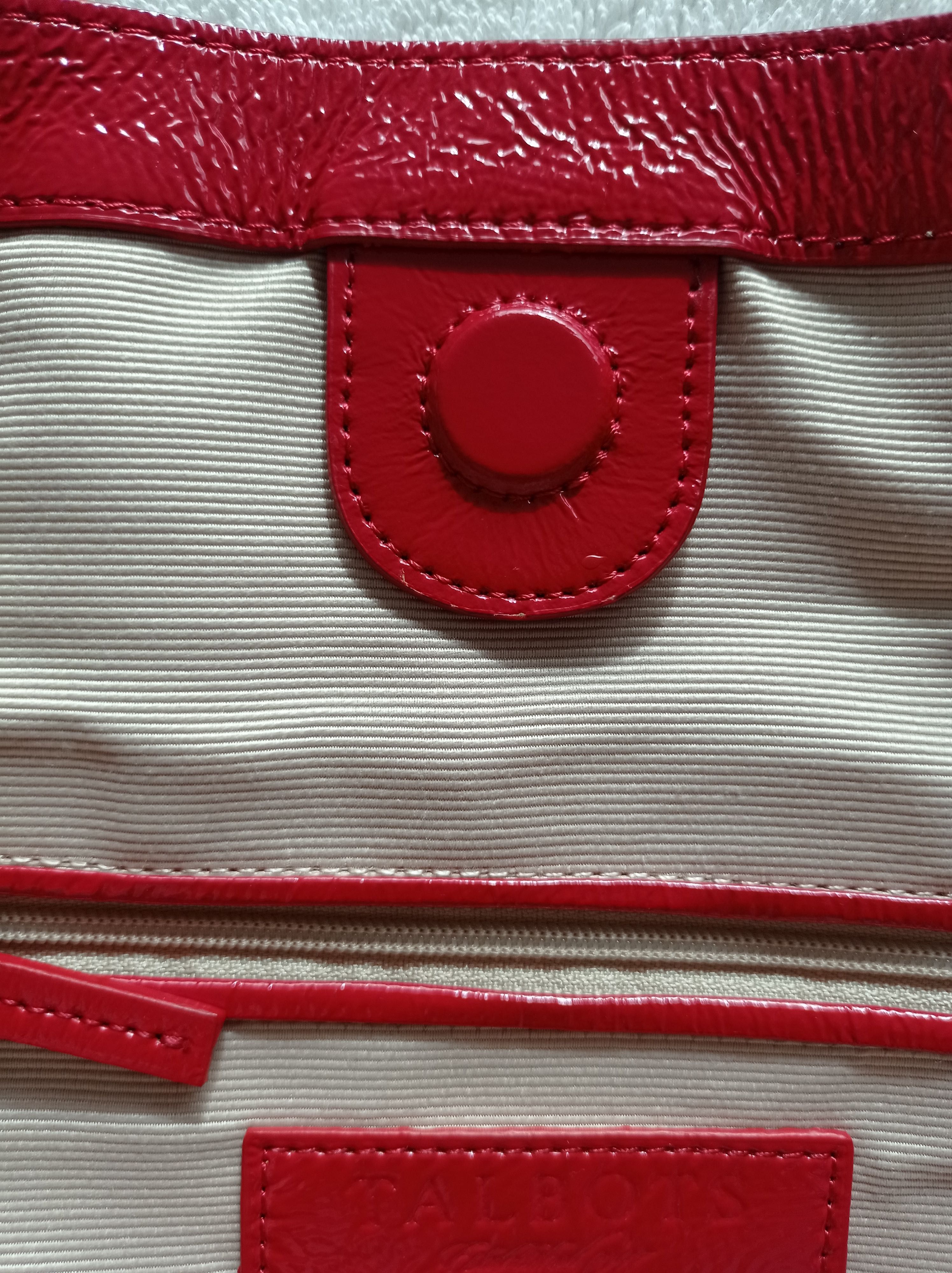 Talbots genuine leather tote -- como novo!