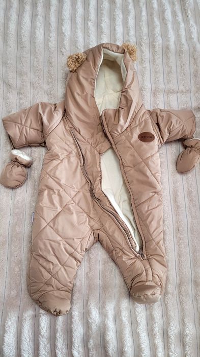 Комбінезон зимовий для немовлят від 0-3 міс. на флізі