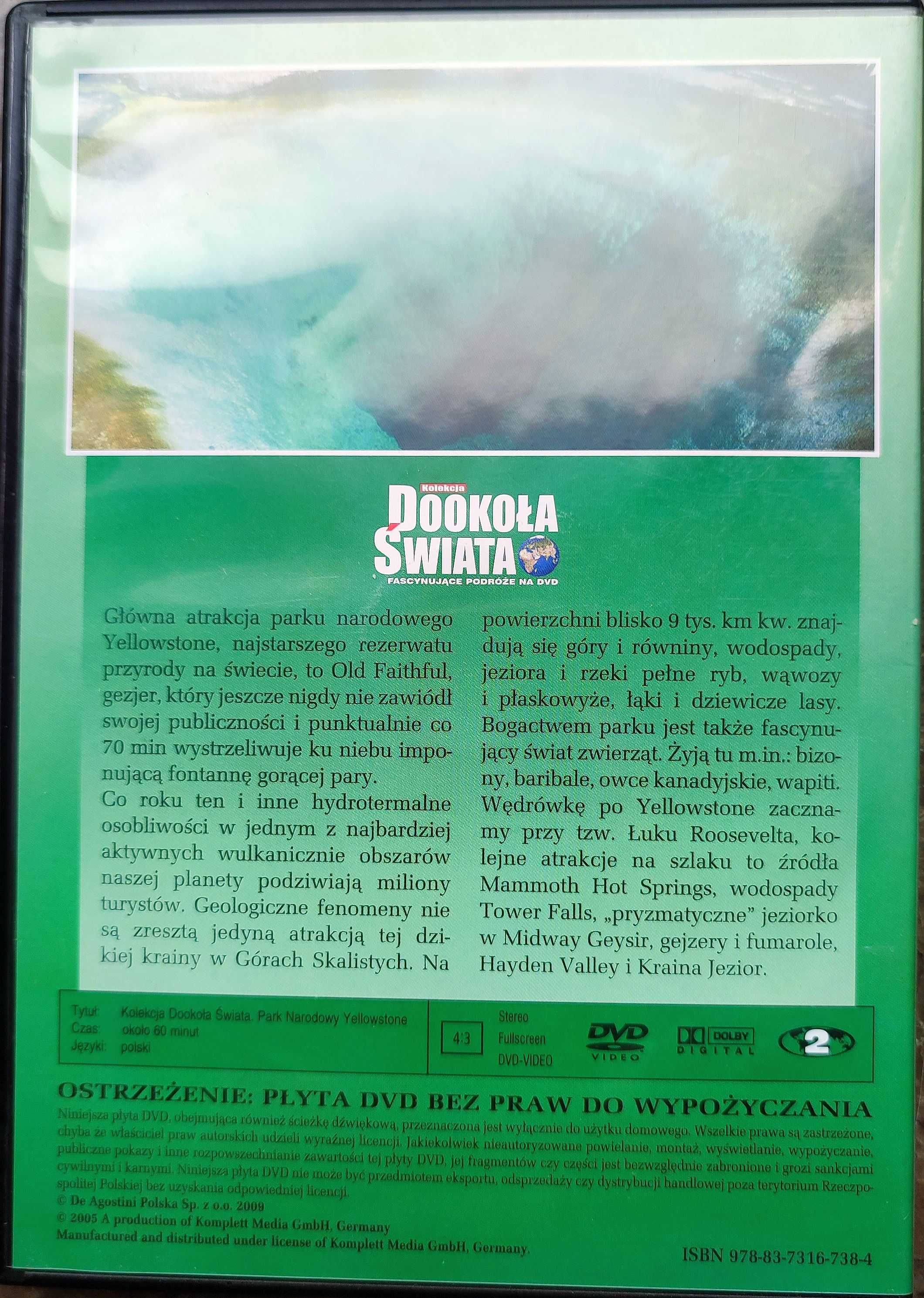 Film DVD Park Narodowy Yellowstone. Kraina gorących fontann