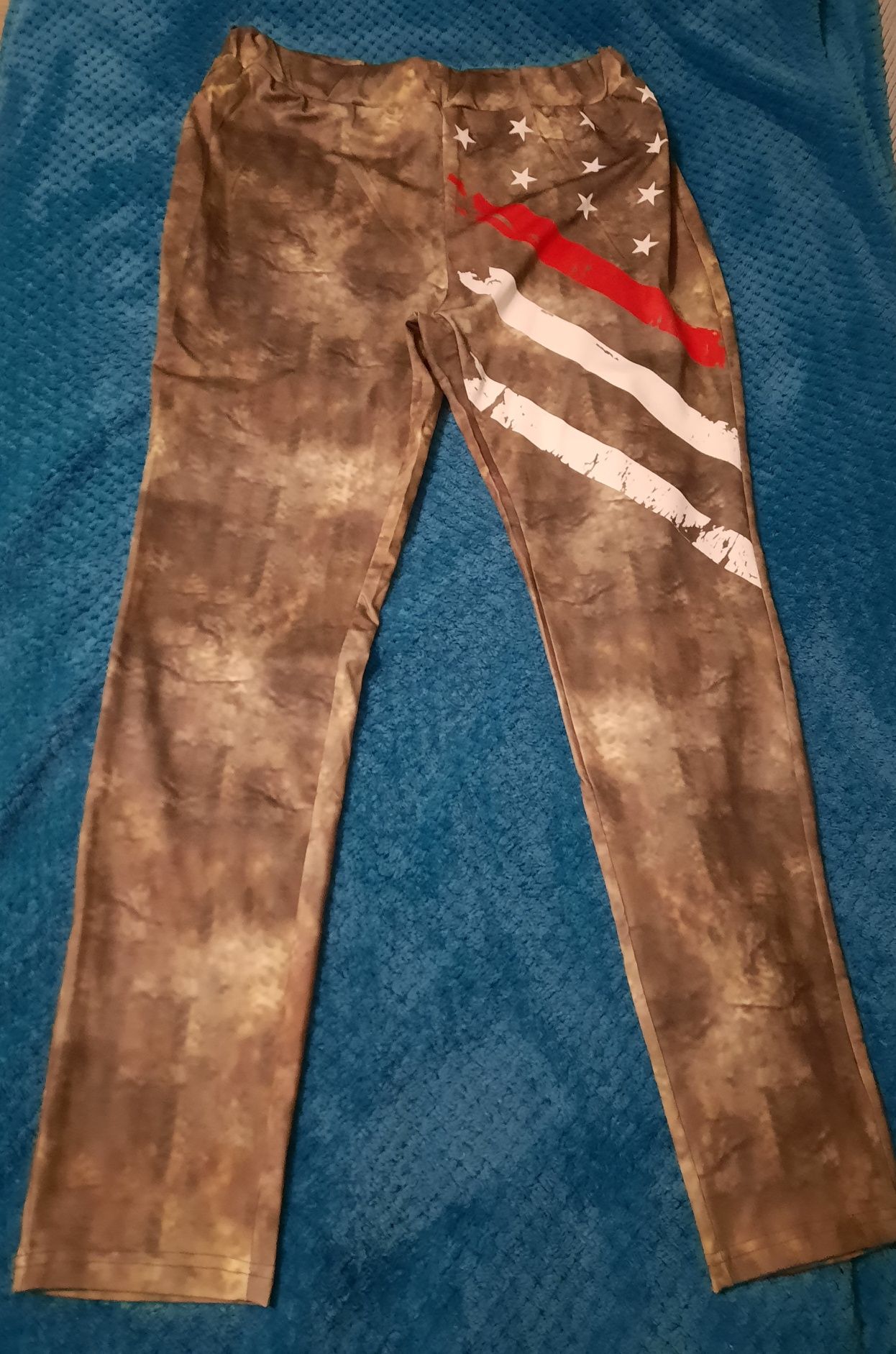 Nowe legginsy w kolorze khaki XK/XXL
