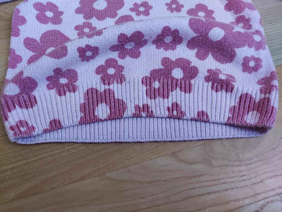 Дитячий теплий в'язаний светр Sinsay 128см з квітами