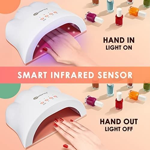 Secador unhas gel UV led lâmpada 48w