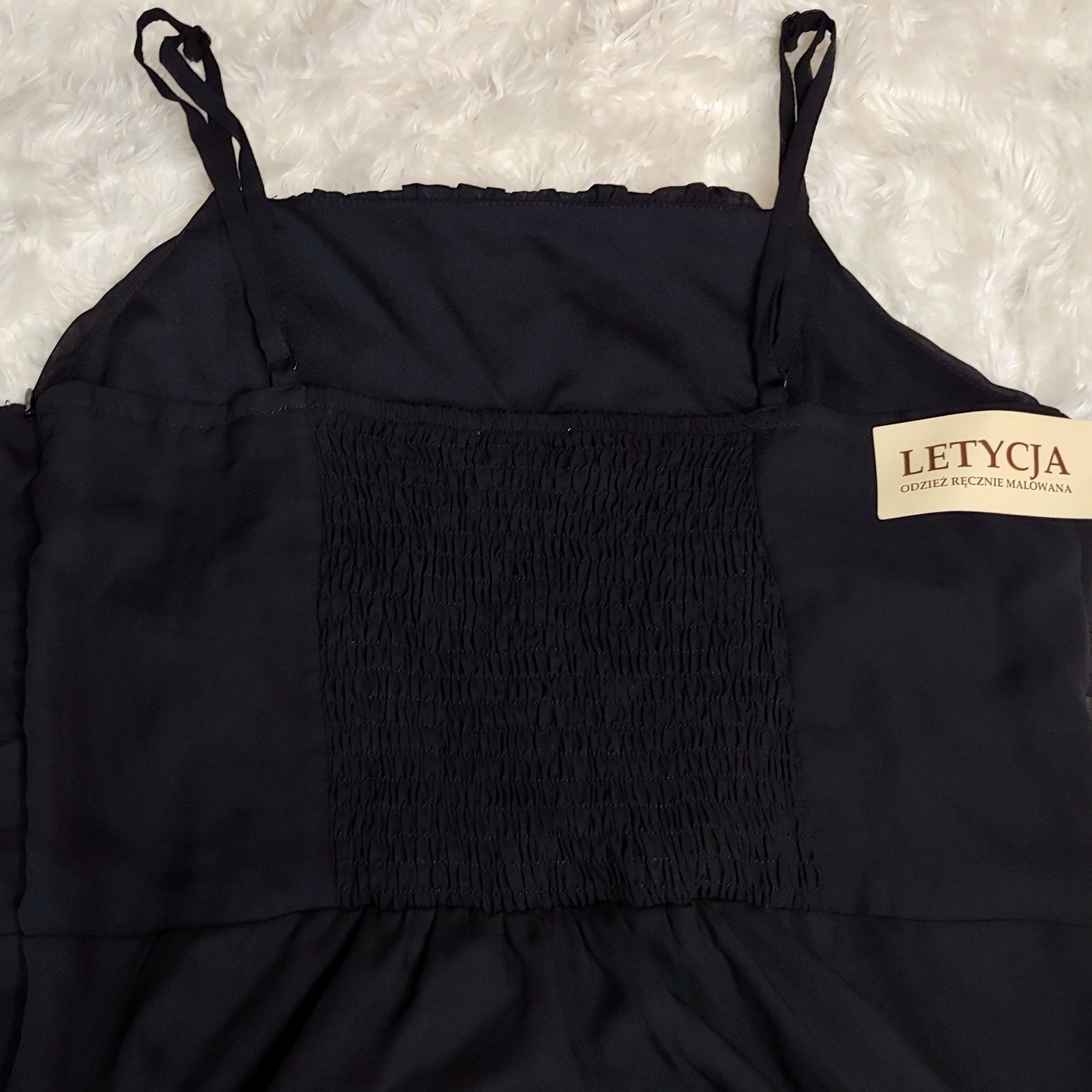 Czarna sukienka z tiulem Letycja/bonprix collection