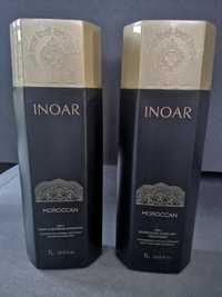 Inoar Moroccan Keratin 2x 1000 ml Keratyna+Szampon