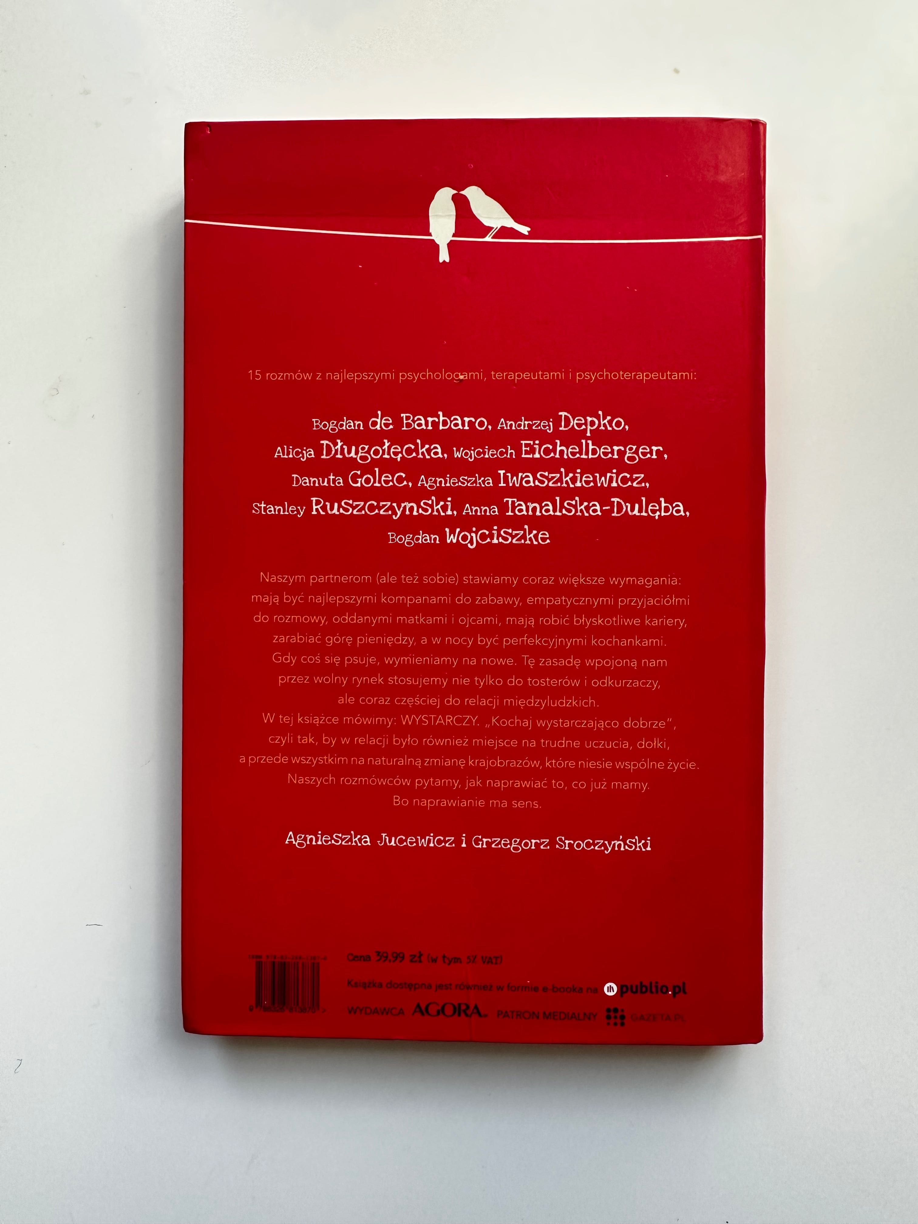 Książka kochaj wystarczająco dobrze - Jucewicz, Sroczyński