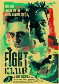 PIĘKNY plakat filmowy vintage FIGHT CLUB