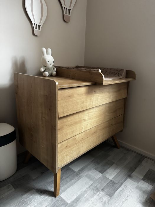 Komoda VOX Vintage z 3 trzema szufladami w kolorze dąb