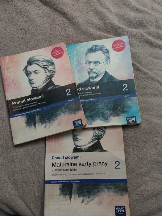 Ponad słowami 2 część 1 i 2 oraz maturalne karty pracy