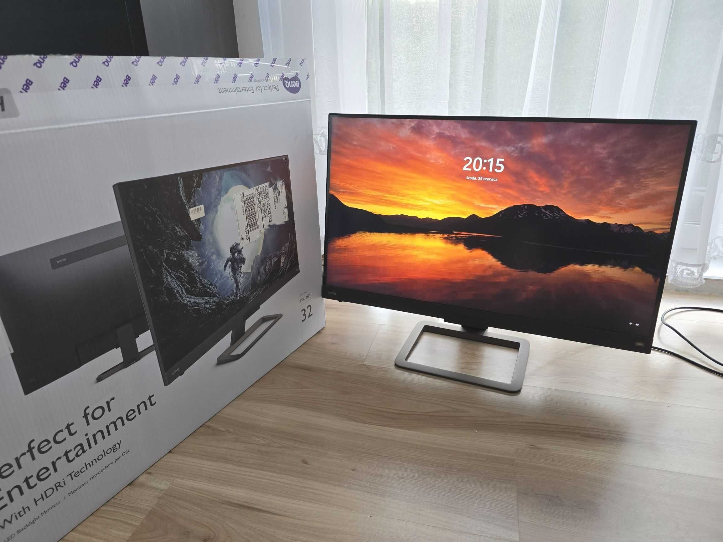 Monitor 4K 32 cale BenQ EW3280U USB-C z PD 60W, 2xHDMI, DPx1