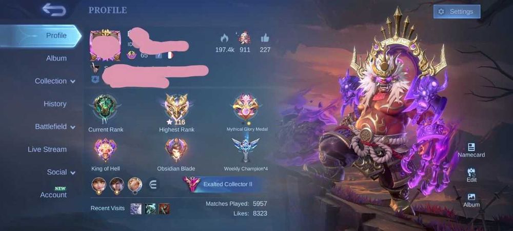 ПРОДАЖ акаунта Mobile Legends