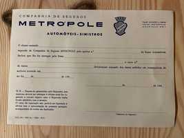 Seguros Metrópole - Documento reparação de veículo