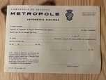 Seguros Metrópole - Documento reparação de veículo