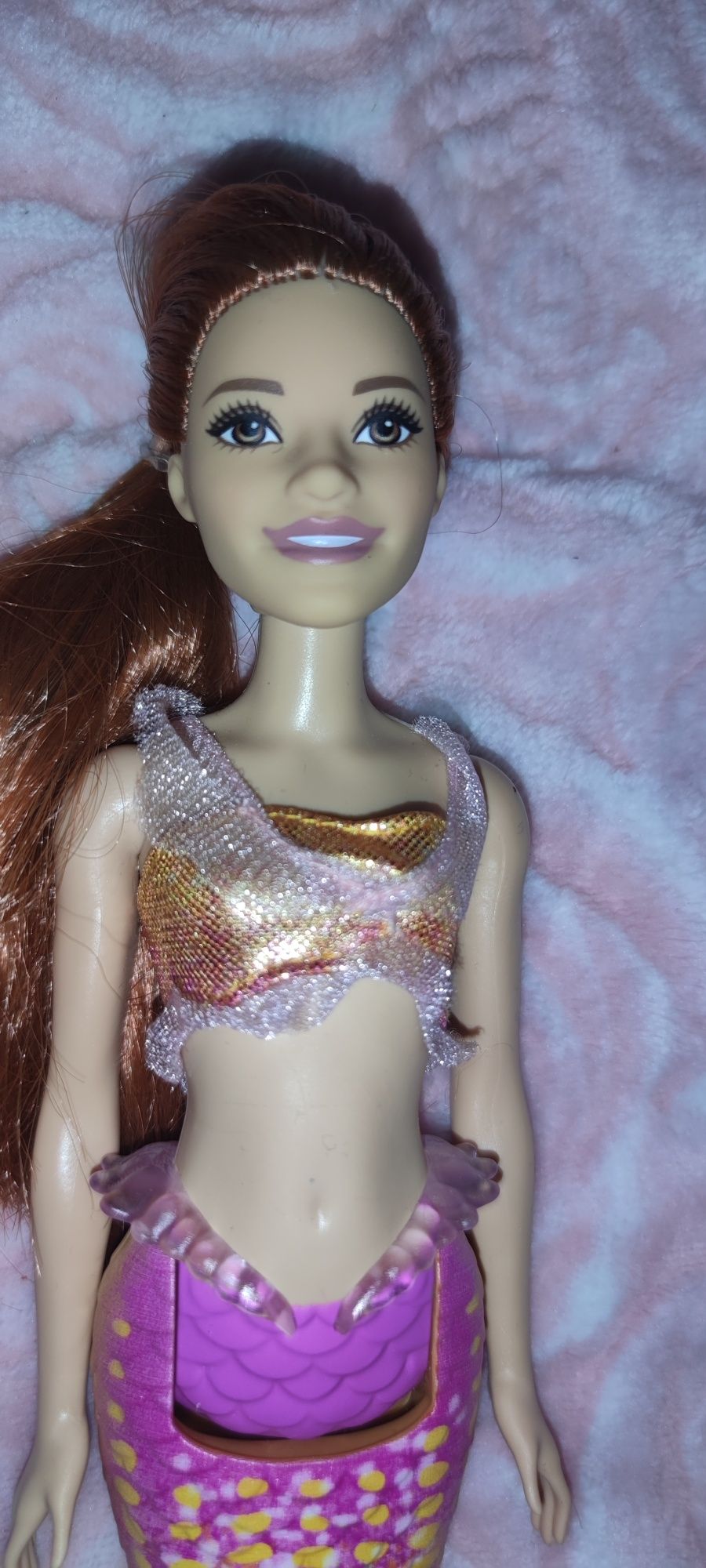 Lalka Barbie syrenka ruda