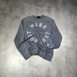 MĘSKA Bluza z dużym Logo Nike Just Do It Bawełna Marmurkowa Sportowa