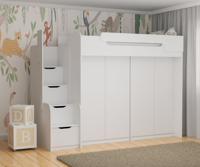 Łóżko piętrowe antresola DORIAN III MEBLOBED 90x200