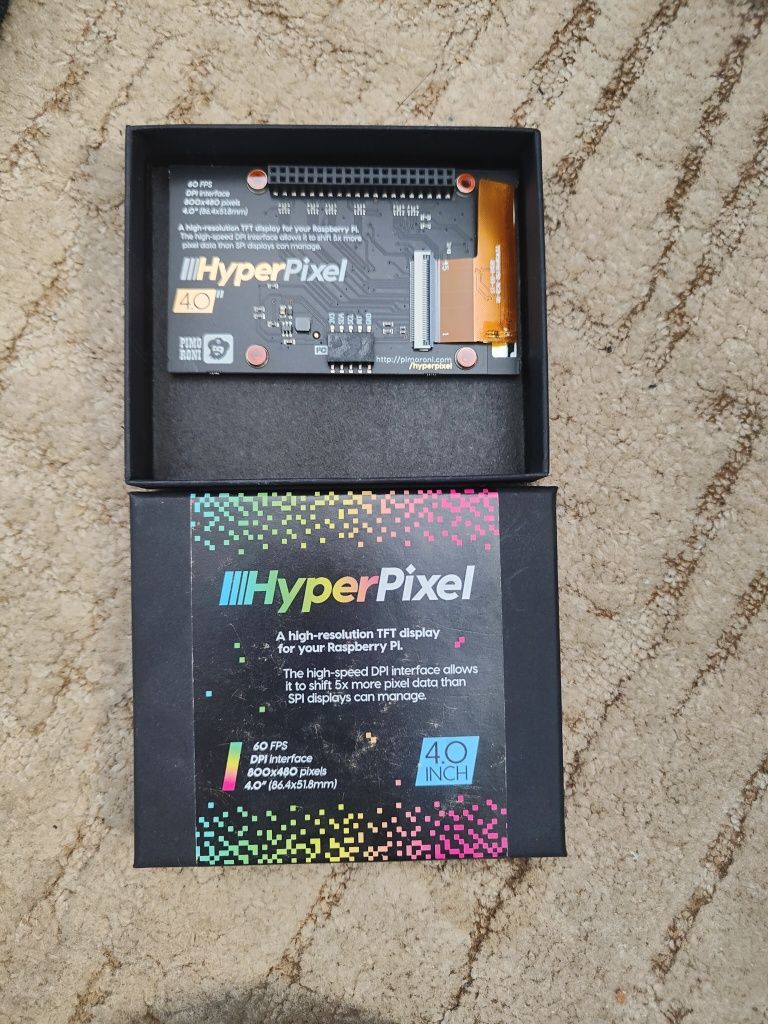 Hyperpixel 4.0 wyświetlacz do raspberry pi