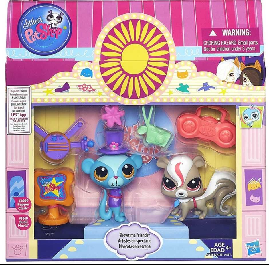 littlest pet shop small playset pepper clark #3609, sunil nevla #3610