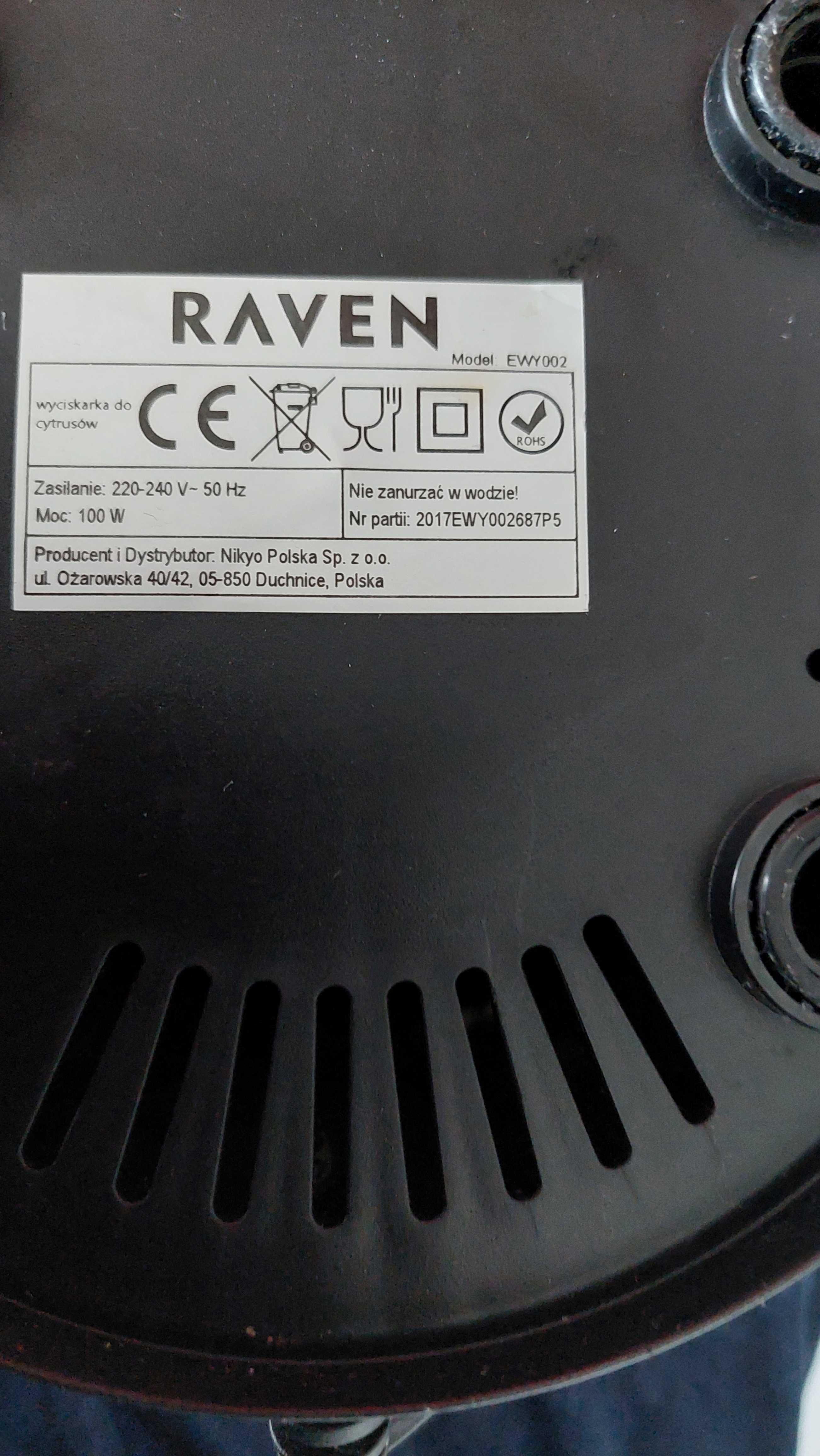 Wyciskarka do owoców elektryczna Raven
