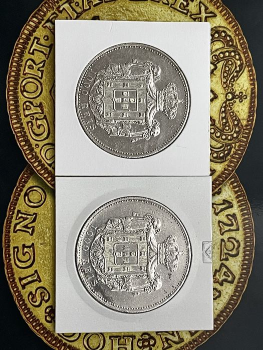Moedas 1000 Reis prata