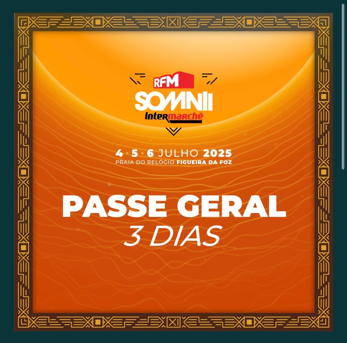 RFM SOMNII - 2 bilhetes