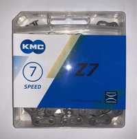 Цепь велосипедная KMC Z7 114 зв, хром. покрытие, ориг. коробка