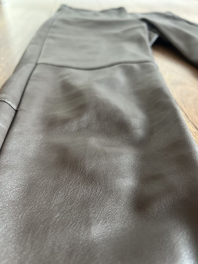 Legginsy z eko skóry H&M r. 34
