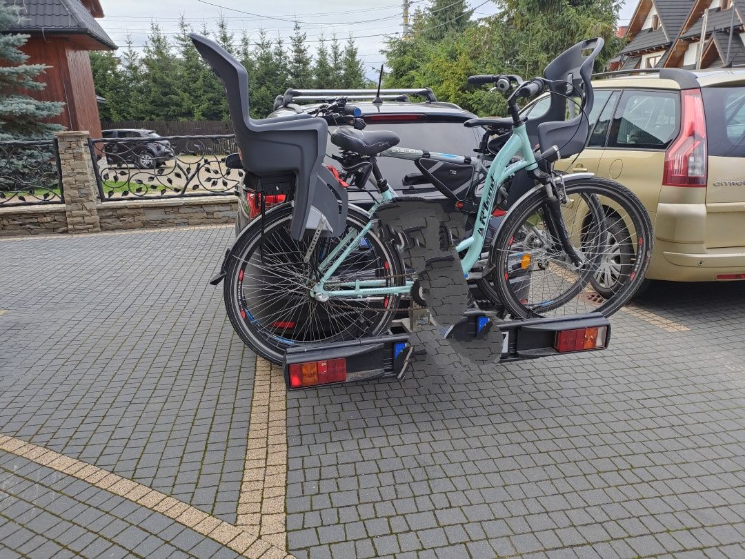 Bagażnik rowerowy na dwa 2 rowery składany