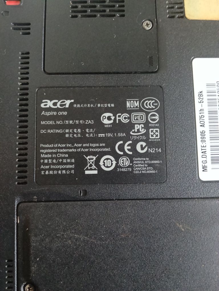 Computador Acer para peças