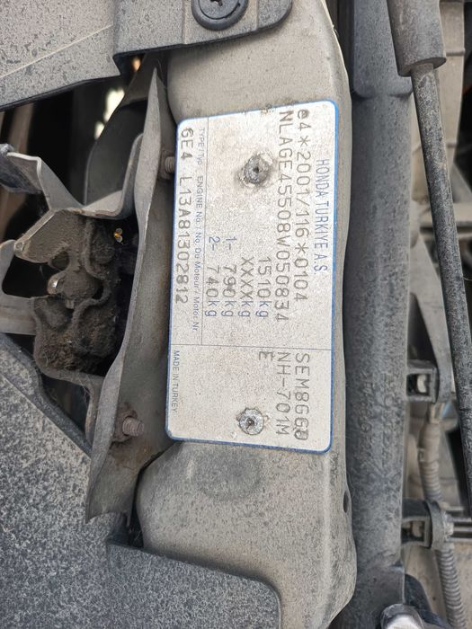 Honda City IV Lift NH701M maska przednia FV dostawa