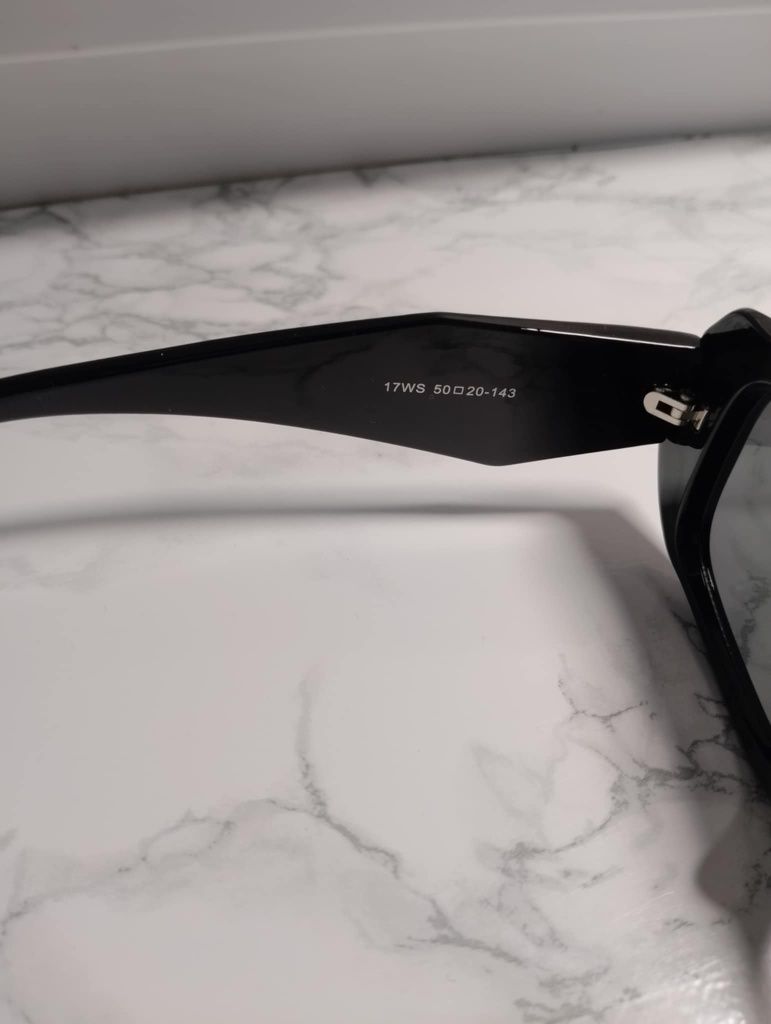 Okulary czarne z prady NOWE