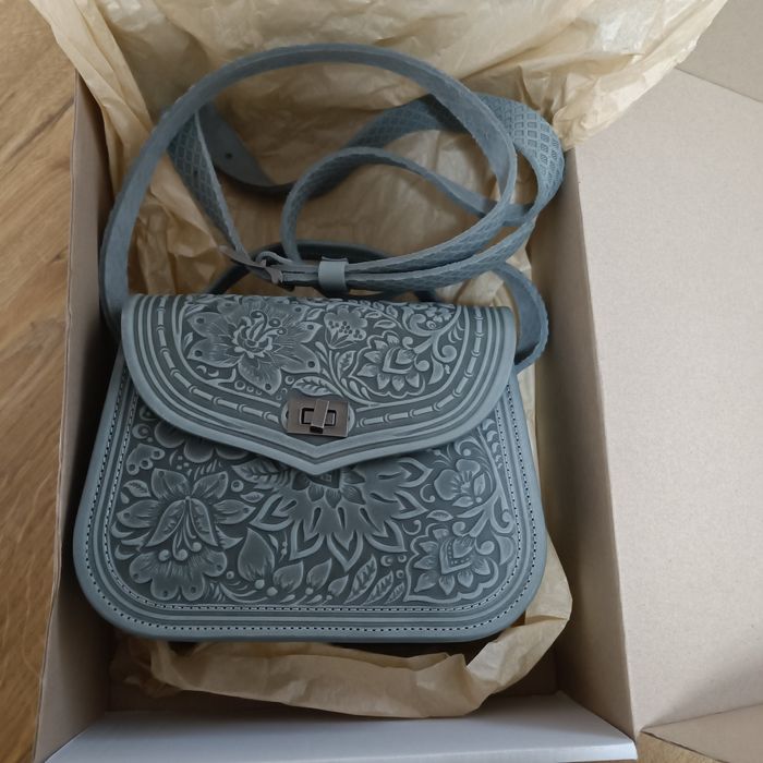 Шкіряна сумка нова, ручна робота