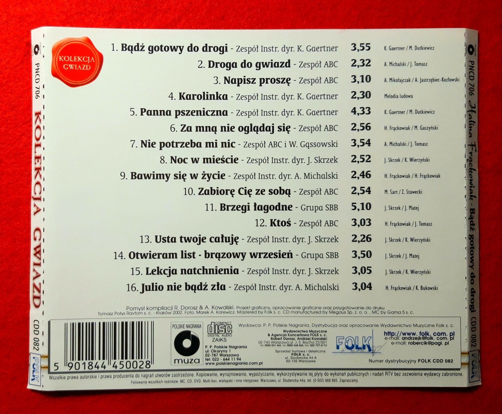 Halina Frąckowiak – Bądź Gotowy Do Drogi (CD, 2002)