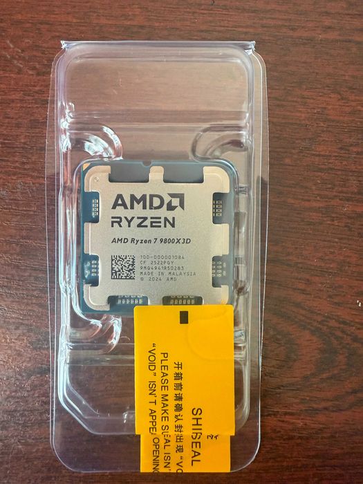 Процессор новый AMD Ryzen 7 7800X3D/9800X3D sAM5 Tray
