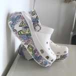 Крокси з метеликами Crocs crush butterfly женские крокс Краш