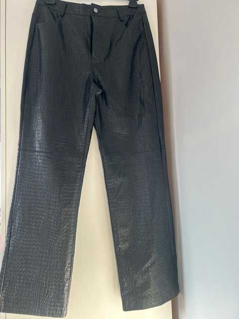 Spodnie mbyM wężowe czarne  roz.XL