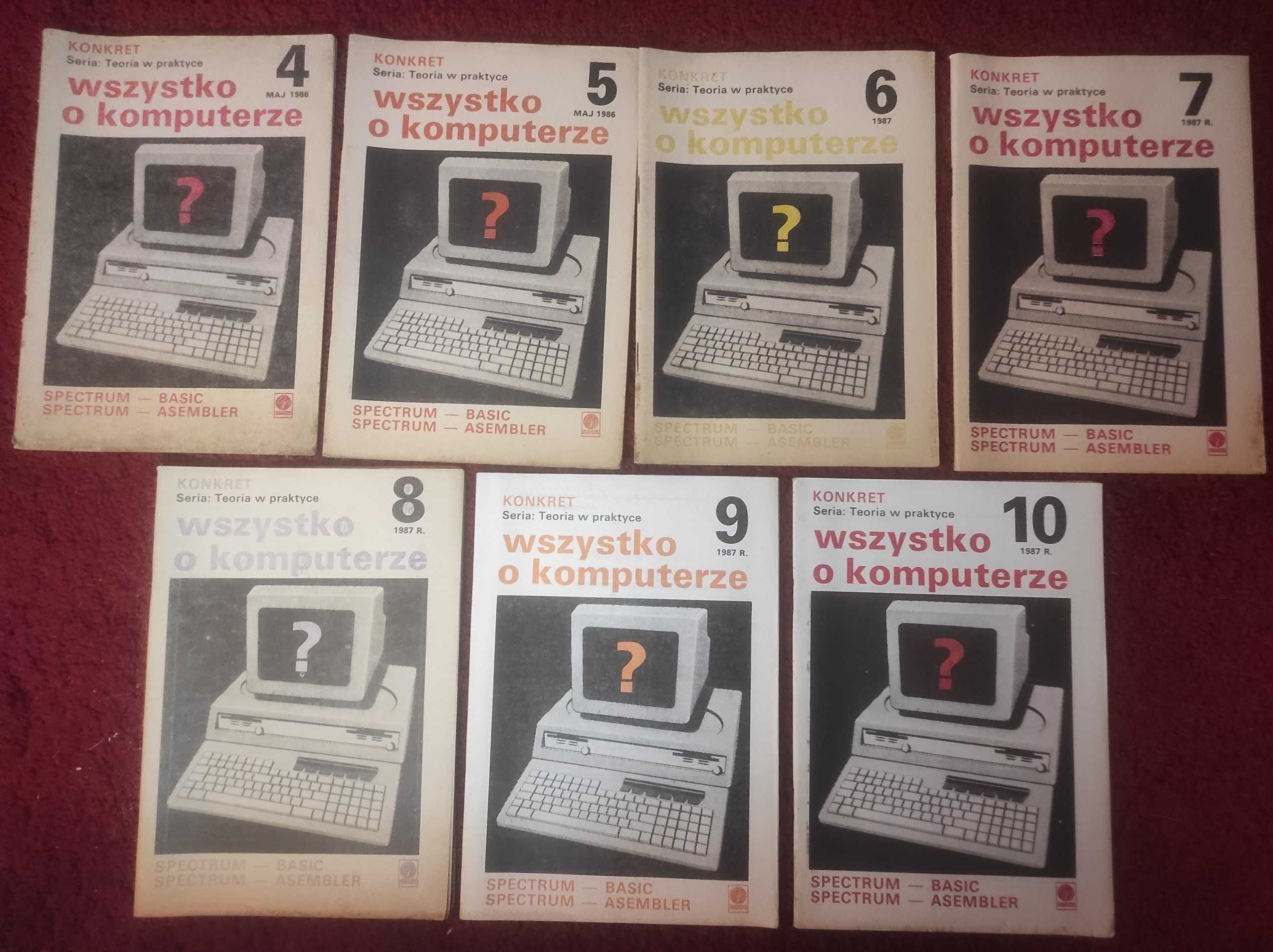 Wszystko o komputerze Spectrum Programowanie Basic Asembler 1986  1987